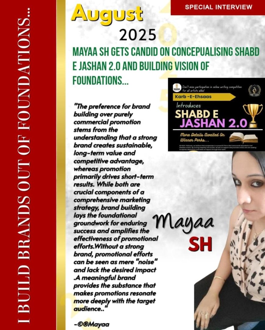 Mayaa SH Gets Candid On Conceptualising Shabd E Jashan 2.0 And Building Vision Of Foundations...