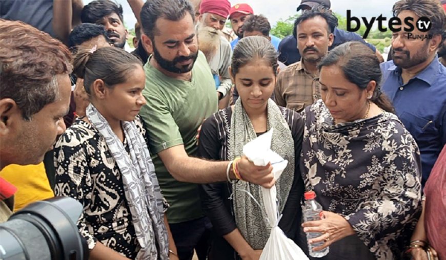 Cabinet Minister Dr. Baljit Kaur Distributes Relief Material in Fazilka