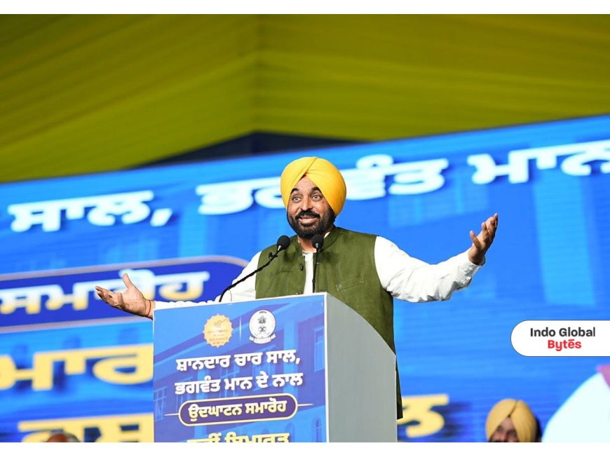 CM Bhagwant Singh Mann Slams Opposition, Recalls Bhagat Singh’s Vision and Farmers’ Sacrifice